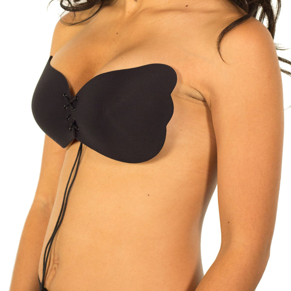 Wats Up Bra Backless Strapless Push-up Bra B Cup 100% Silicone