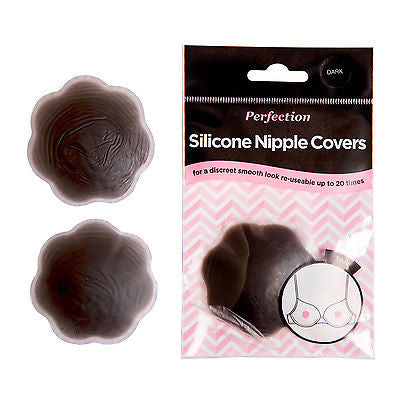 Perfection Silicone Nipple Covers Dark Skin Tone