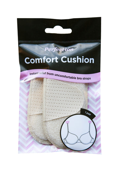 Perfection Comfort Cushions help provide immediate relief to tugging of uncomfortable bra straps on shoulders